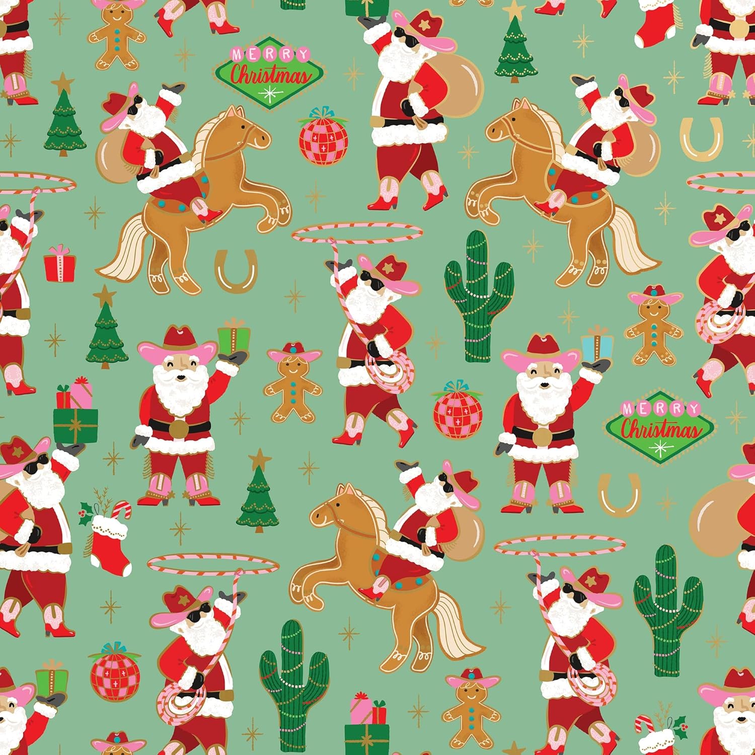 Rodeo Santa Roll Wrap MW-22253