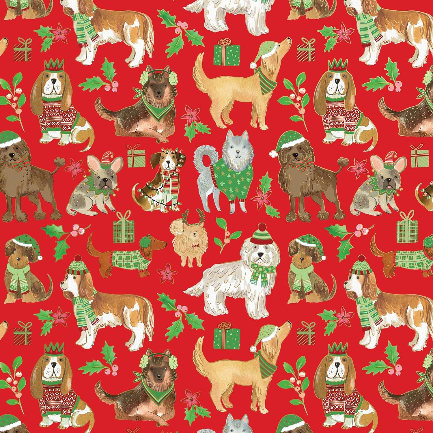 Canine Christmas Roll Wrap MW-22256