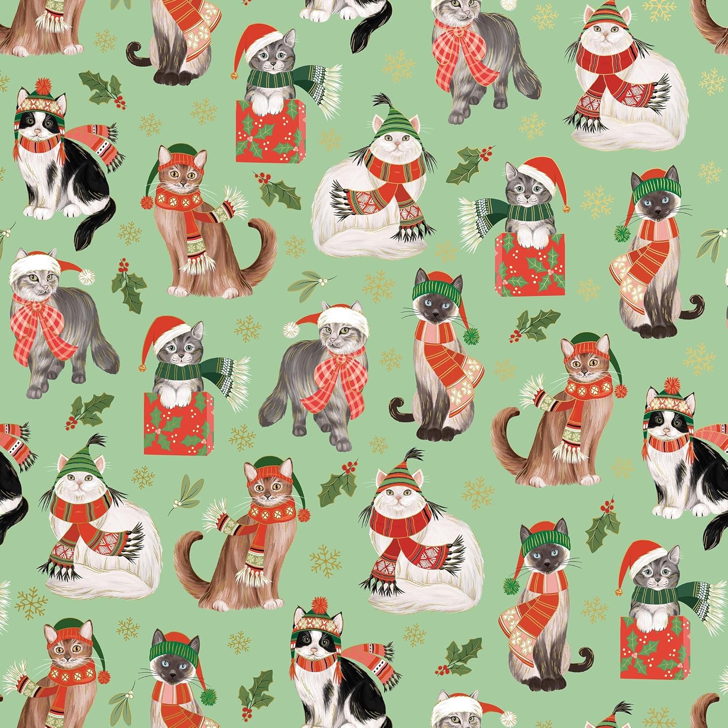 Frolicking Felines Roll Wrap MW-22257