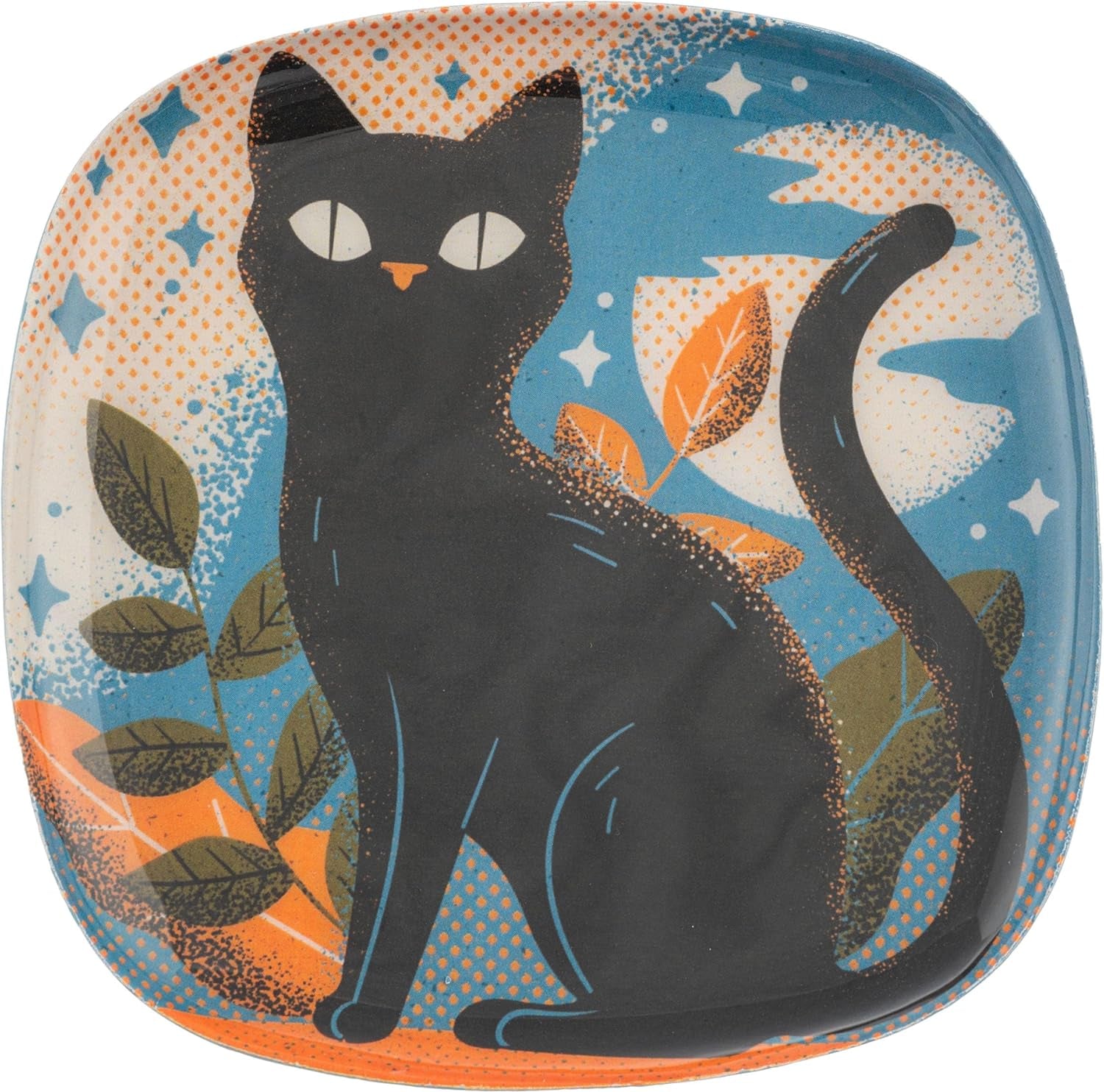 ENAMEL TRAY BLACK CAT MW-22334