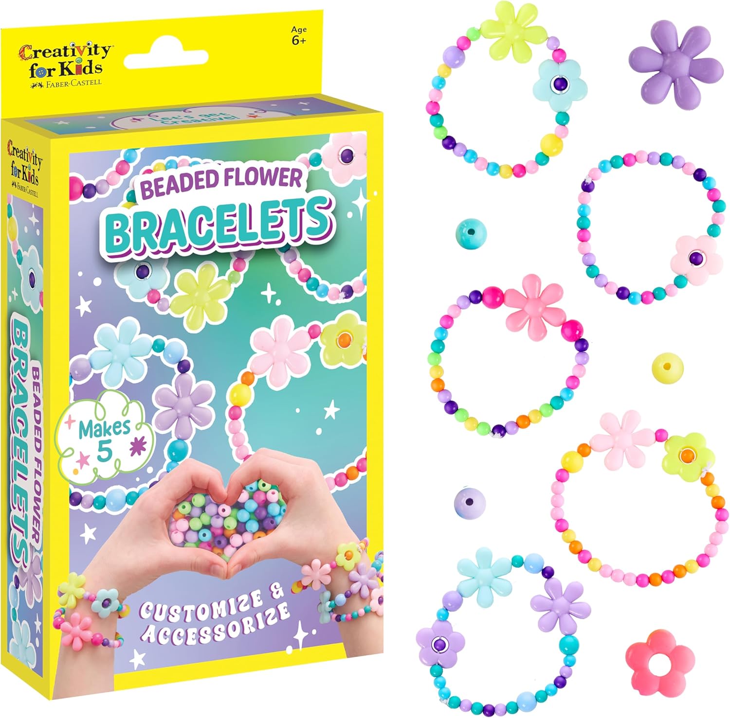 Beaded Flower Bracelets Kit MW-22350