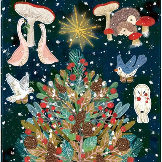 Beneath Tree Snowy Pop Scene MW-22419