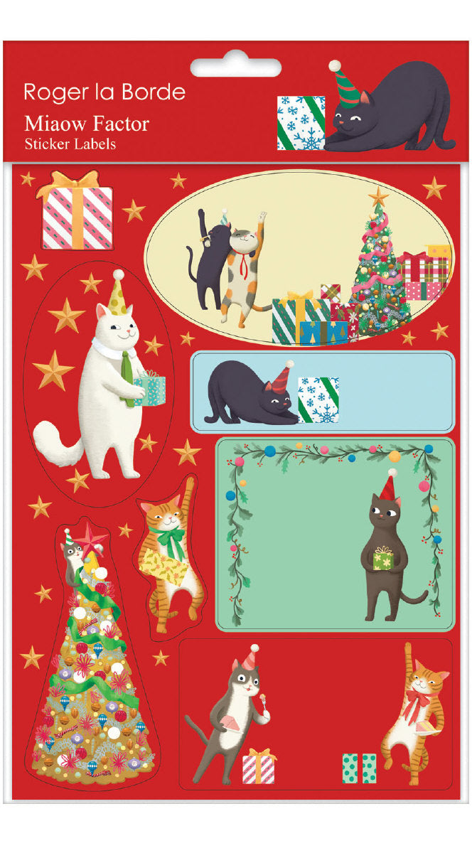 Miaow Cat Labels MW-22423