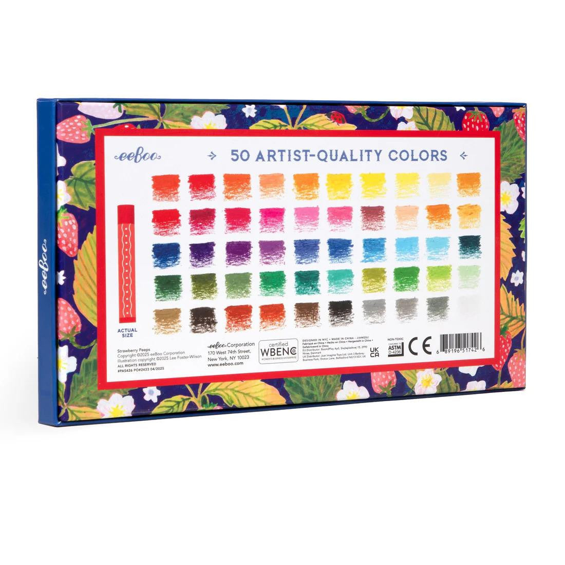eeBoo Strawberry Peeps 50 Oil Pastels 80 MW-22454_e4377ff7-7ea9-46f7-acf4-d69afa887d0e