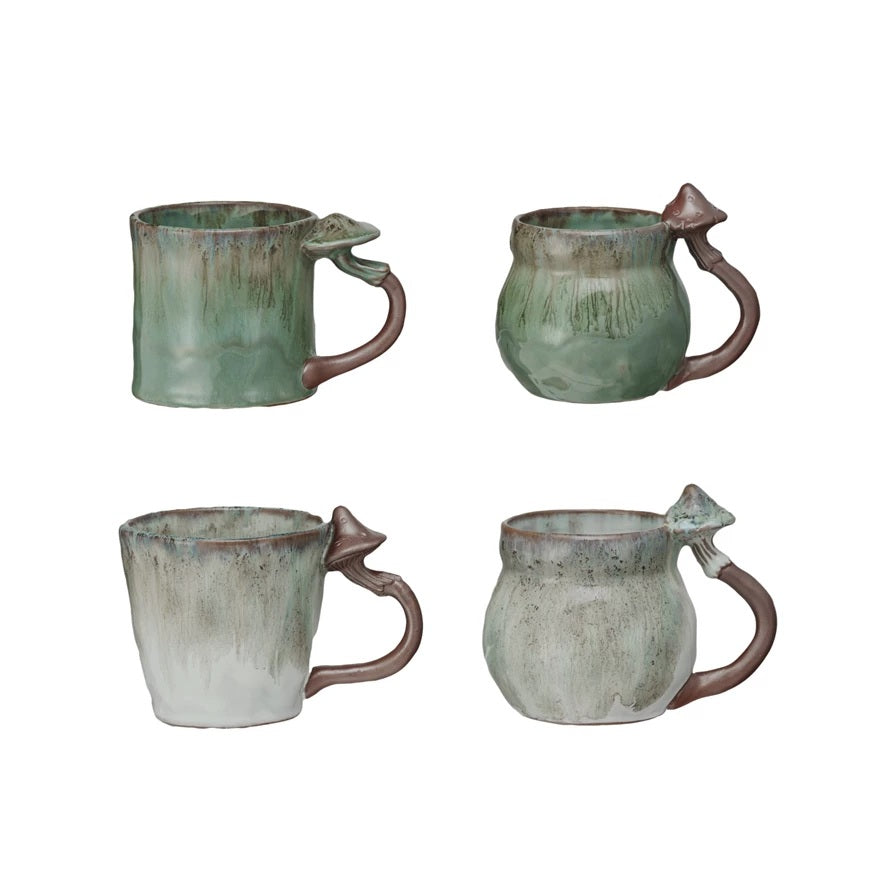 Mushroom Handle Mug - (1 Item – Random Color) MW-22466