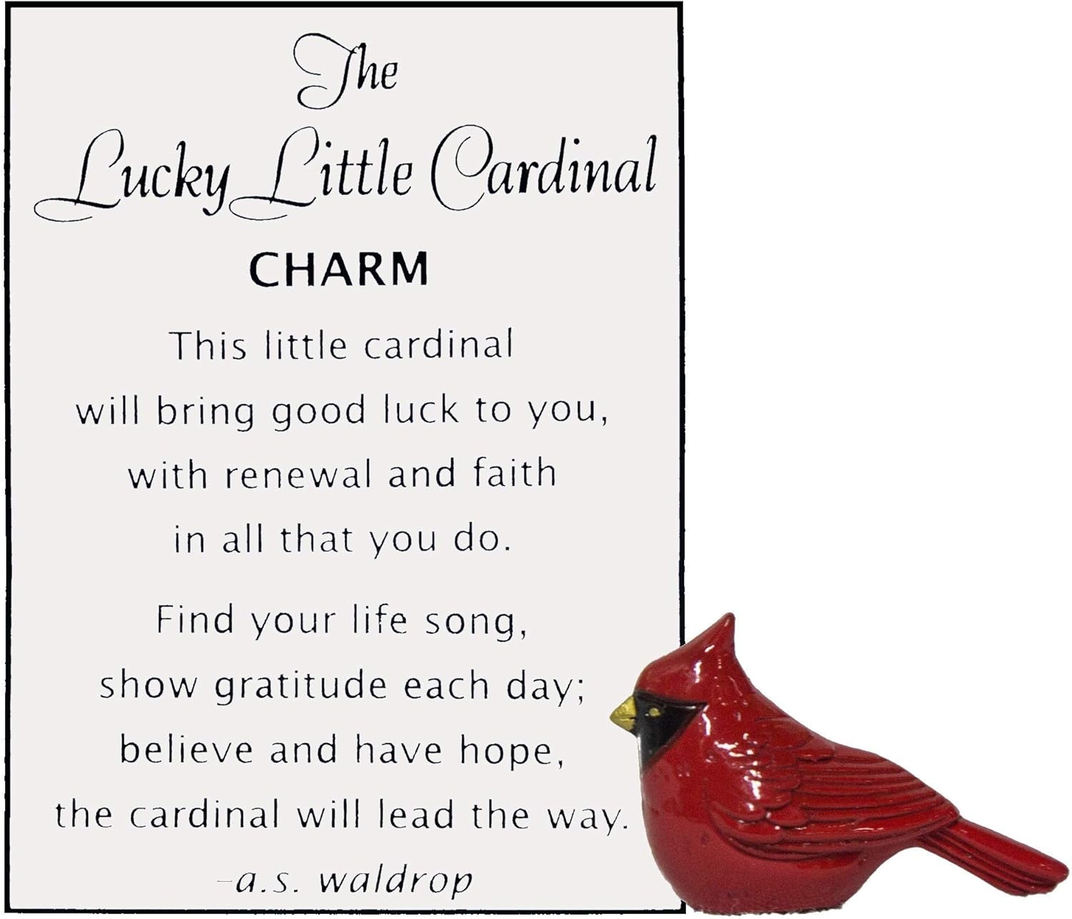 LUCKY LITTLE CARDINAL CHARM MW-22471