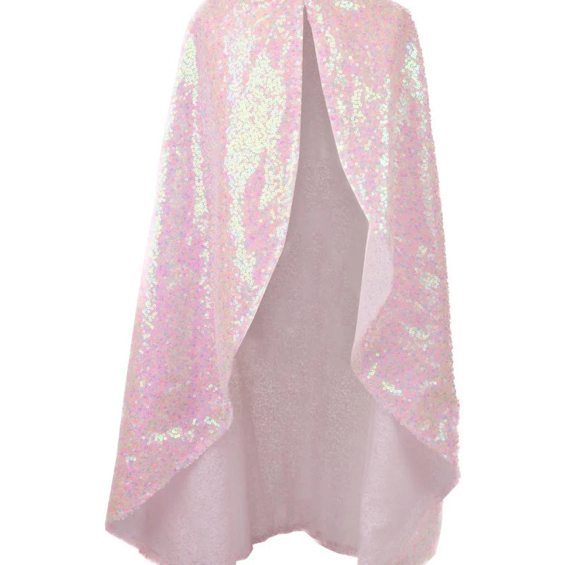 Pink Sequins Twirl Cape MW-22534