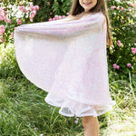 Pink Sequins Twirl Cape MW-22534_1