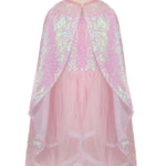 Pink Sequins Twirl Cape MW-22534_2