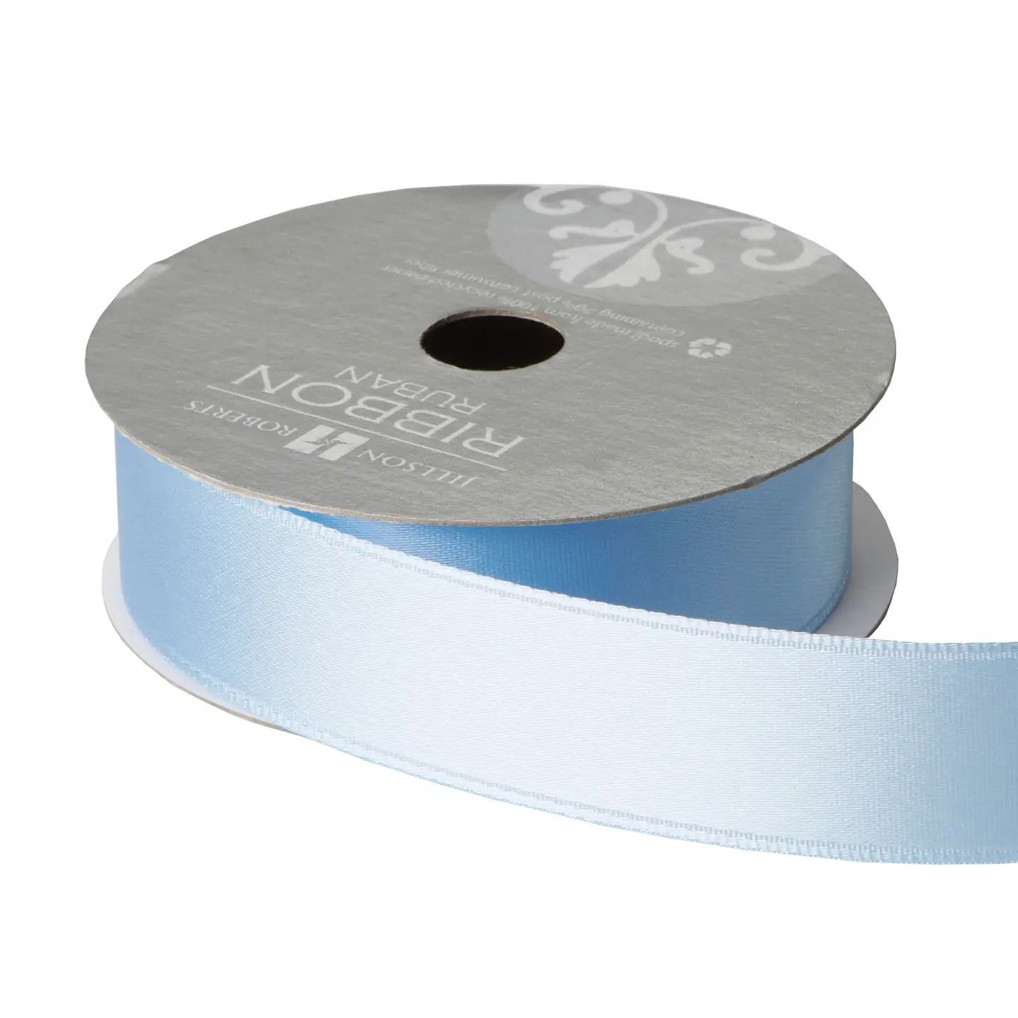 SATIN 1" RIBBON PASTEL BLUE 50 MW-22605