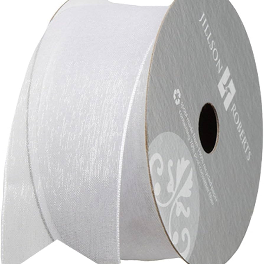 Sheer 1 1/2" Ribbon White MW-22619
