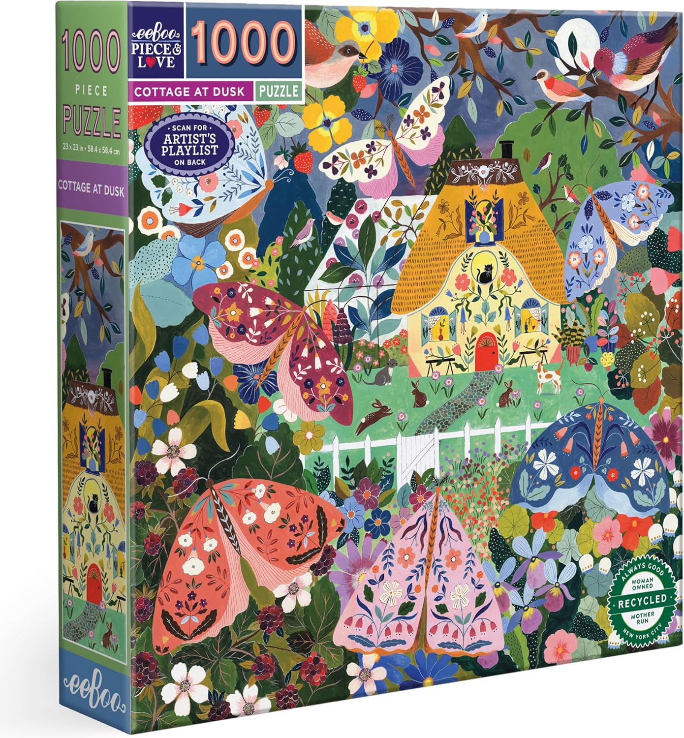 Cottage At Dusk 1000 Puzzle 20 MW-22650
