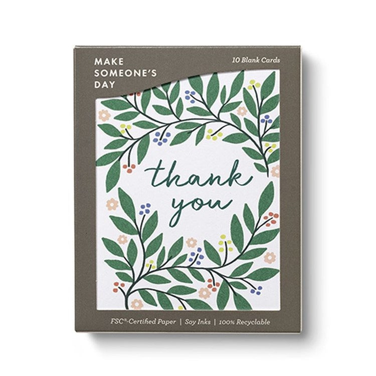Thank You Botanical Wreath 50 MW-22653
