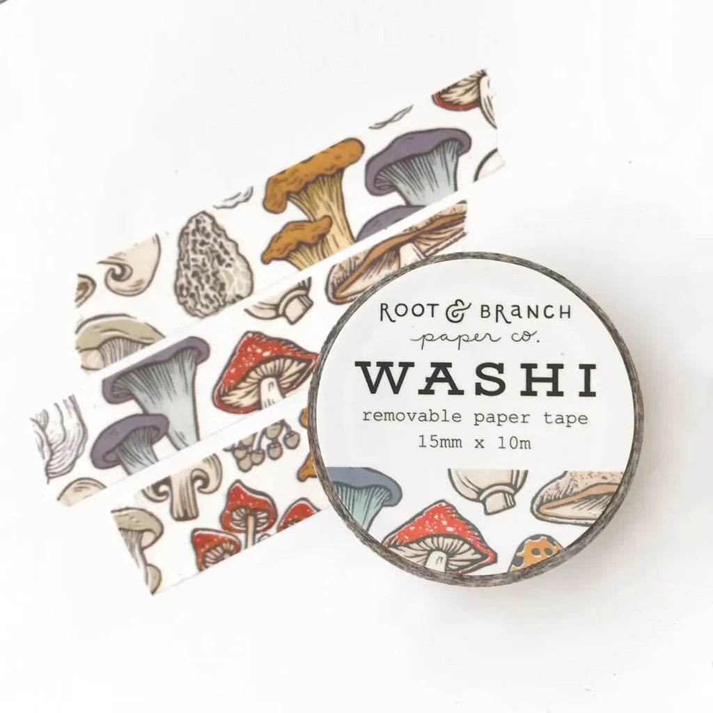 Washi Tape Mushroom Fungi 50 MW-22678