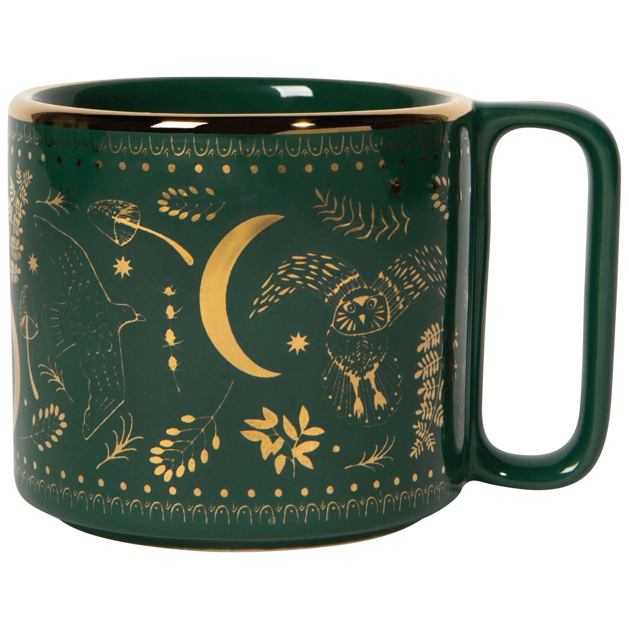 Moonlit Green Gold Midi Mug 50 MW-22692