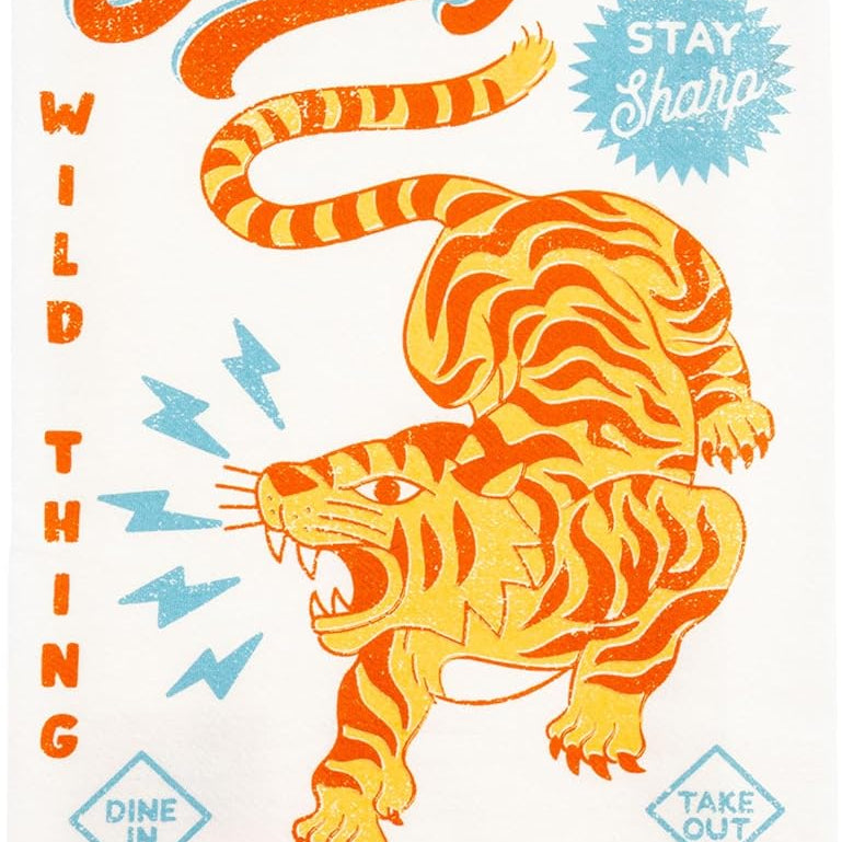 Tiger Diner Tea Towel 50 MW-22758