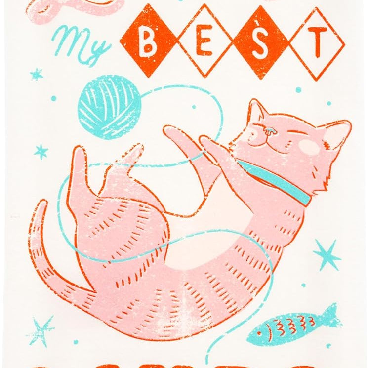 Cat Diner Tea Towel 50 MW-22759