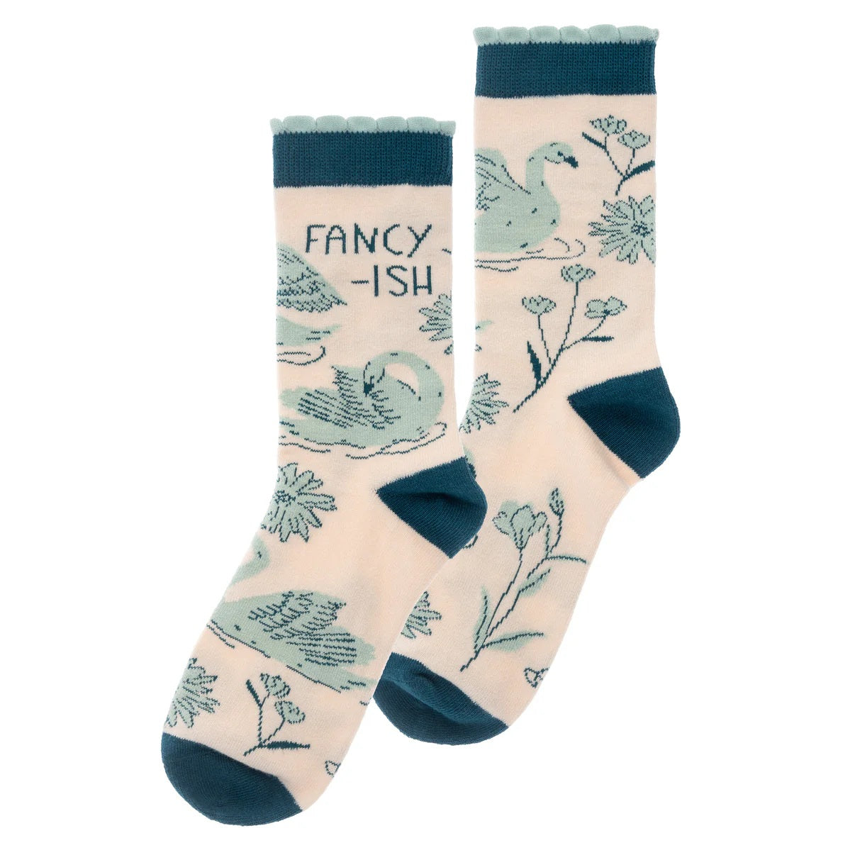 Fancyish Swan Socks 50 MW-22770