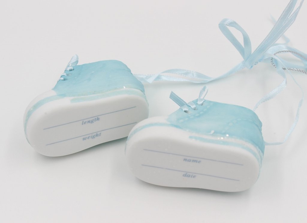 Baby Boy Shoe Ornament