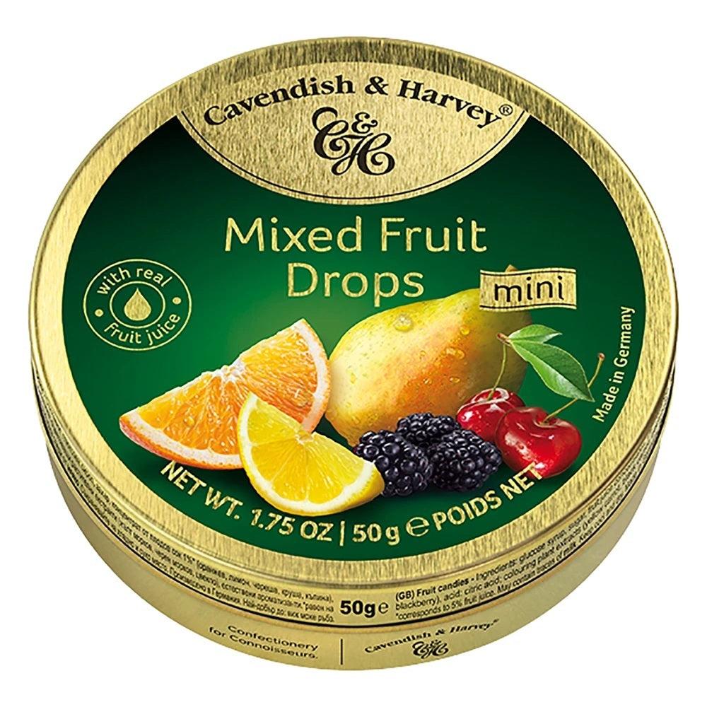 Cavendish & Harvey Mixed Fruit Drops - 1.75 oz Tin 83 MW-22875