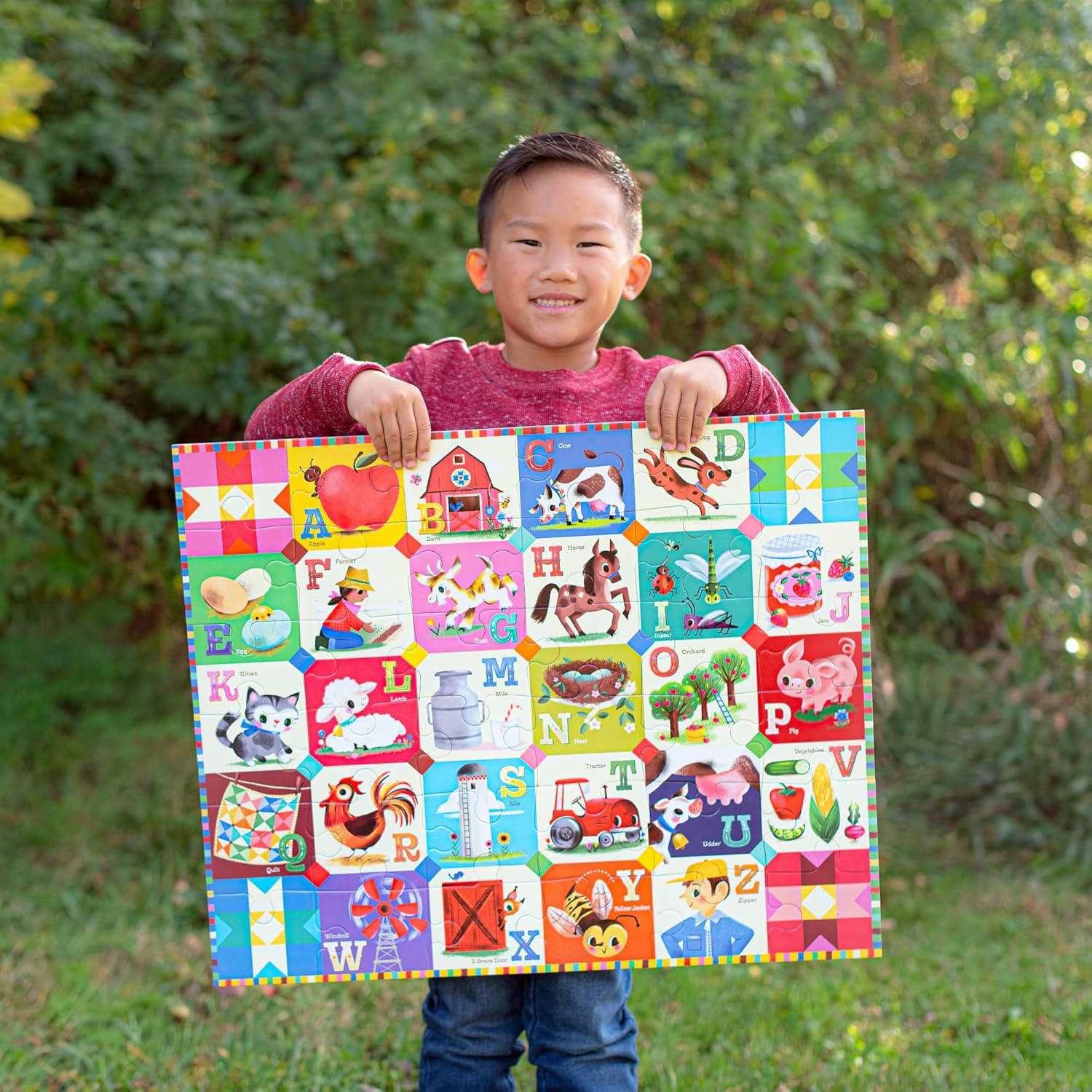 My Farm Alphabet Giant Puzzle 80 MW-23017_4