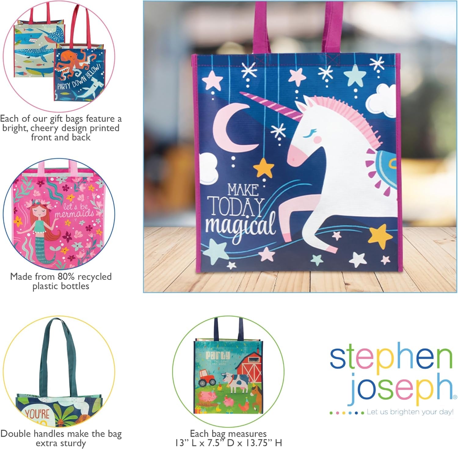 Large Gift Bag Be Happy 50 MW-23066_4