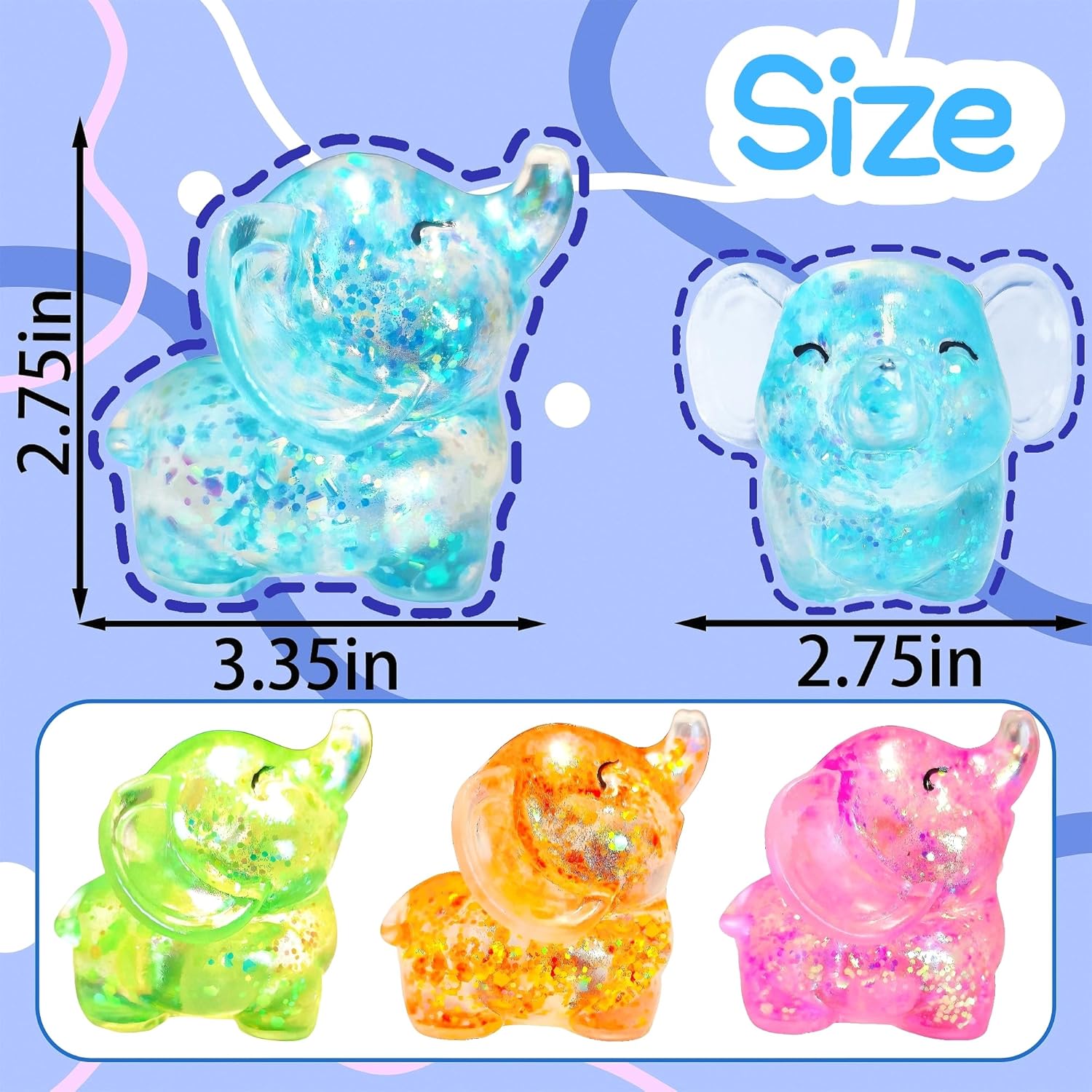 Sugar Squish Elephant Fidget Toy