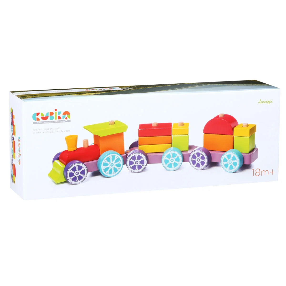 Wooden Rainbow Express Train 80 MW-23120
