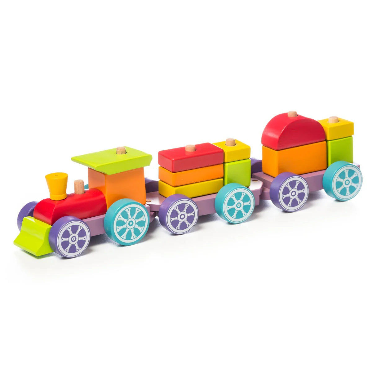 Wooden Rainbow Express Train 80 MW-23120_3