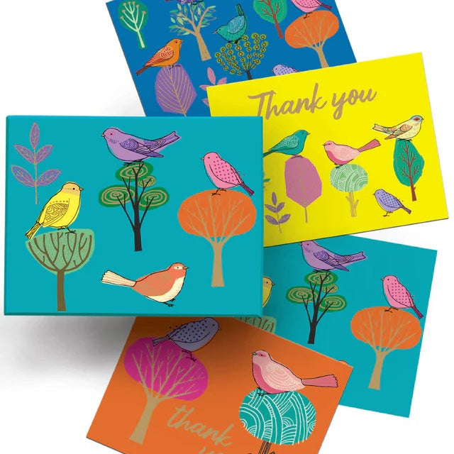 Bird Blue Boxed Note Cards 50 MW-23198
