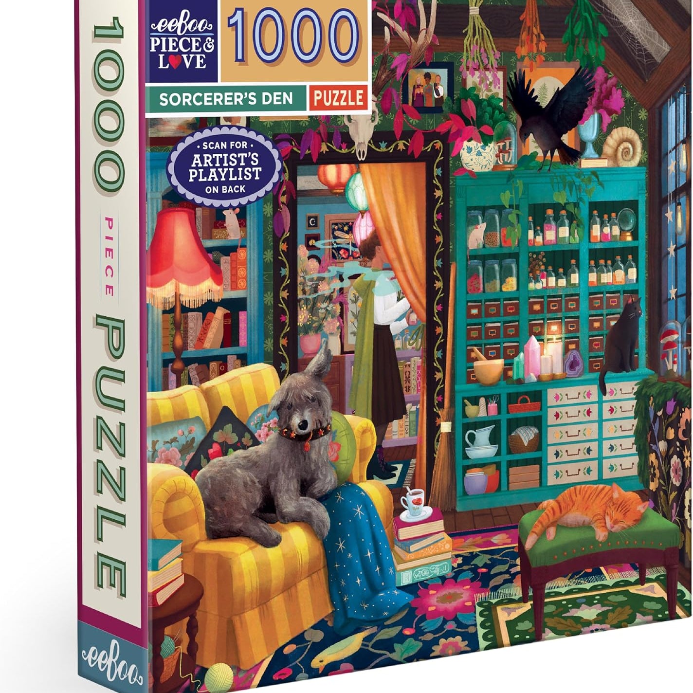 eeBoo Sorcerer's Den 1000-Piece Puzzle 80 MW-23221