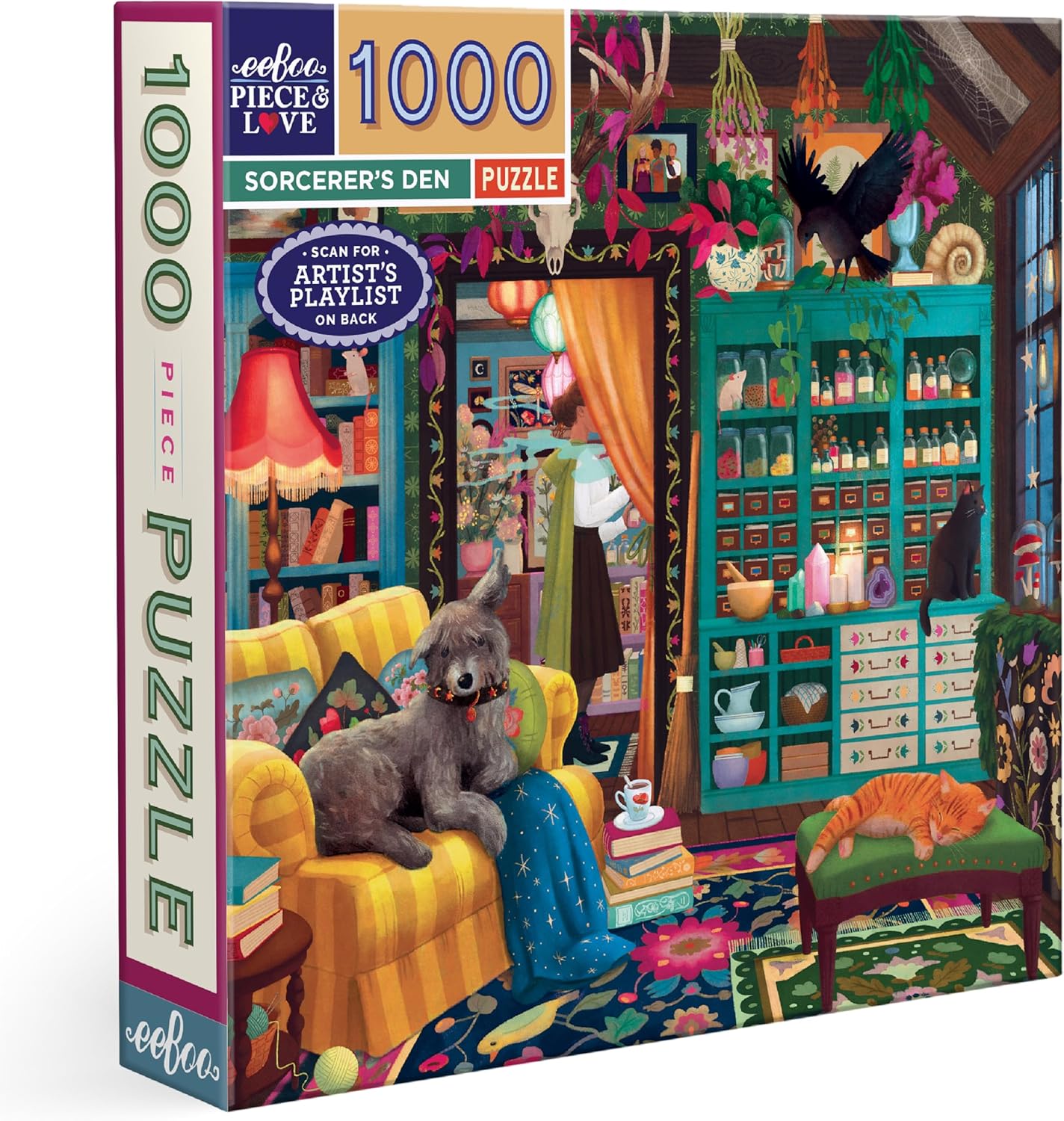 eeBoo Sorcerer's Den 1000-Piece Puzzle 80 MW-23221