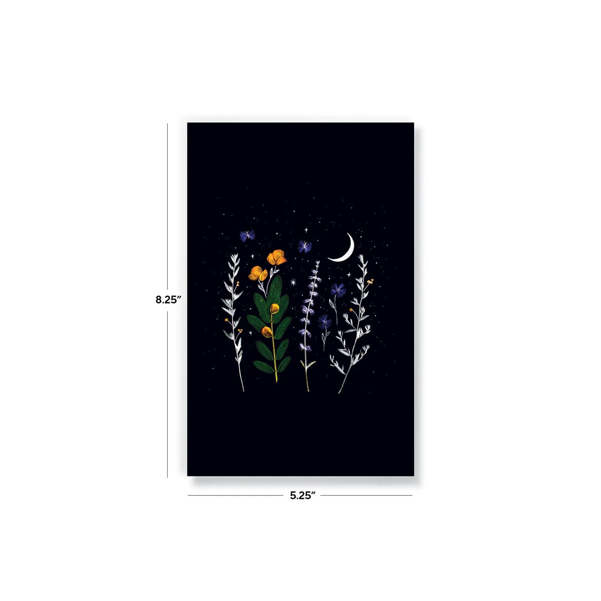 Denik Flower Crescent Moon Notecards 50 MW-23247_2