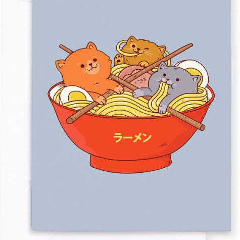 Denik Ramen & Cats Notecards 50 MW-23258