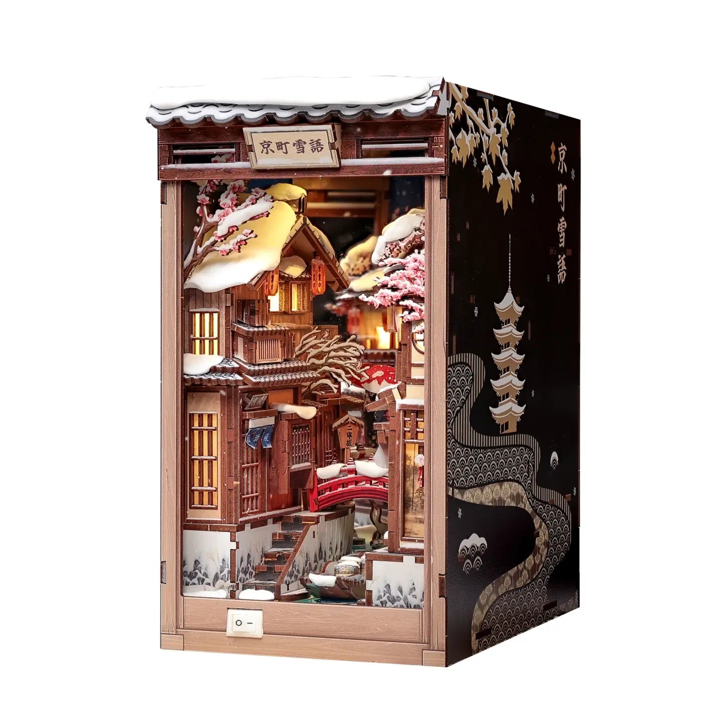 Hands Craft Kyoto Snow Whisper DIY Book Nook Kit 50 MW-23263