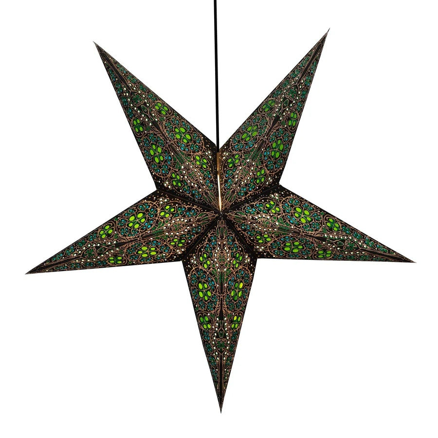 Veranda Green Paper Star Lantern 50 MW-23341