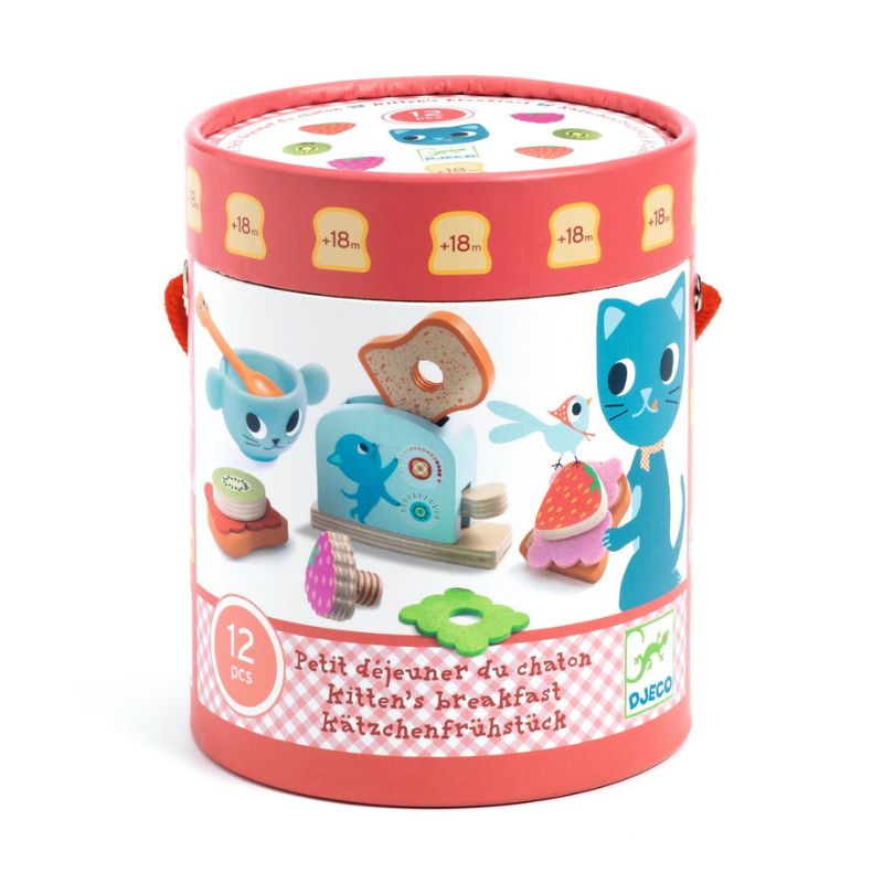 Djeco Kitten's Breakfast Play Set 80 MW-23372