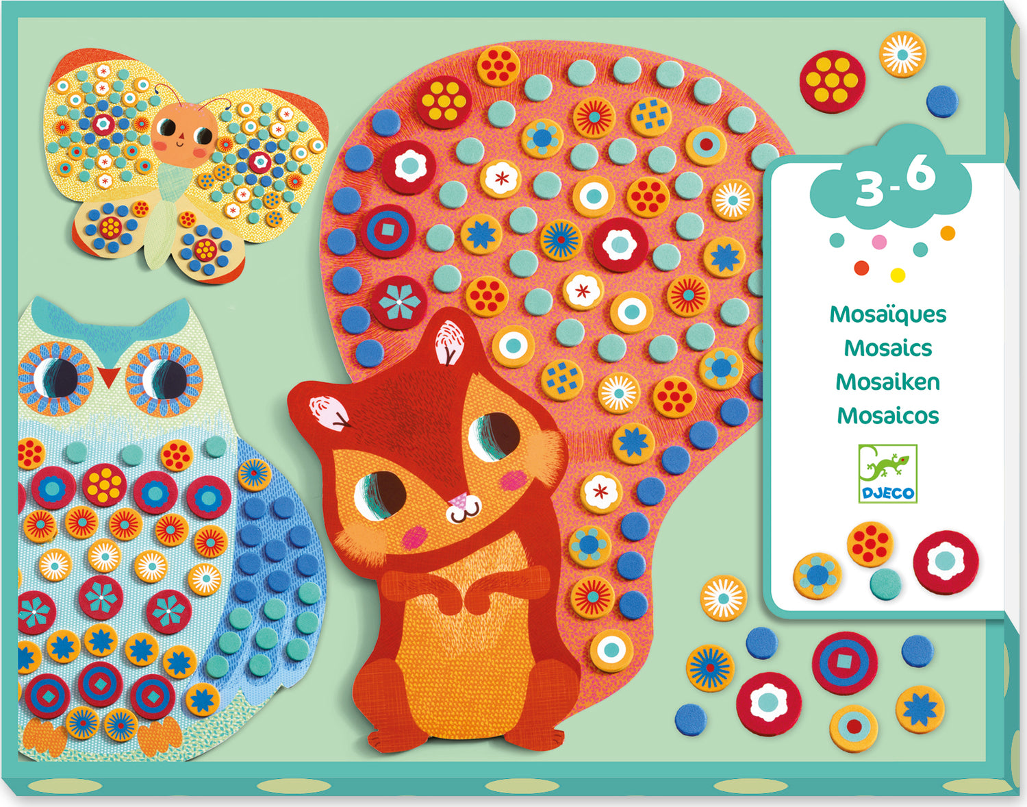 Djeco Millefiori Sticker Mosaic Kit 80 MW-23376