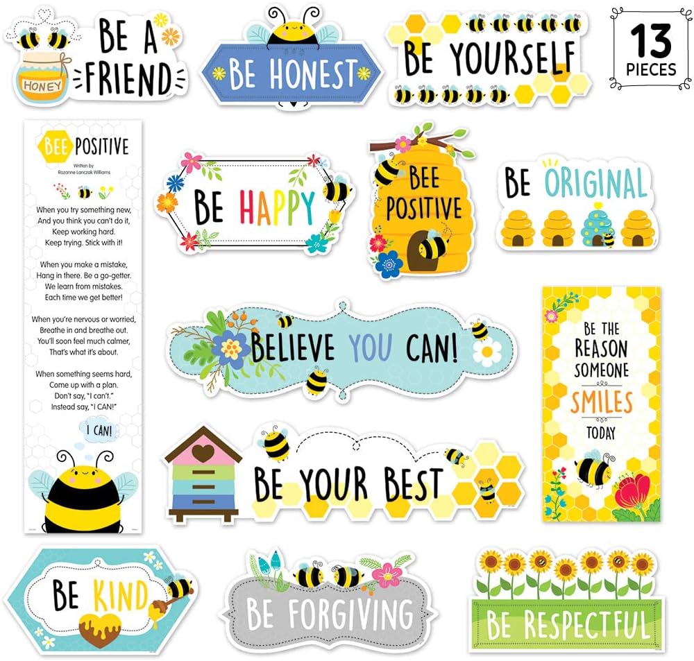 Creative Teaching Press Busy Bees Bee Positive Mini Bulletin Board
