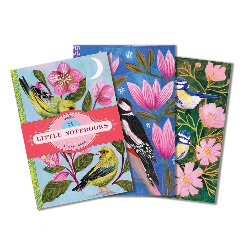 eeBoo Birds Little Notebooks - Set of 3 50 MW-23452