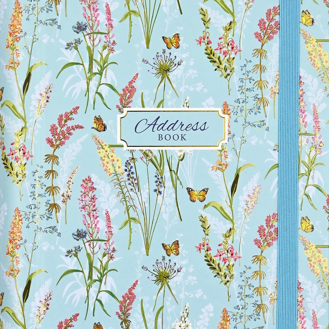 Blooms & Butterflies Large Address Book 50 MW-23502