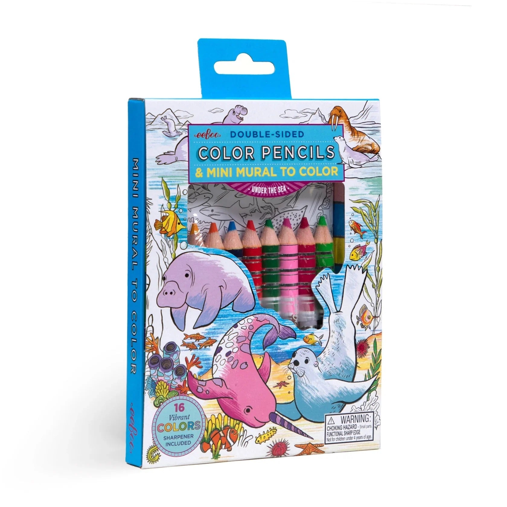 eeBoo Under the Sea Colored Pencil Mini Mural 80 MW-23605