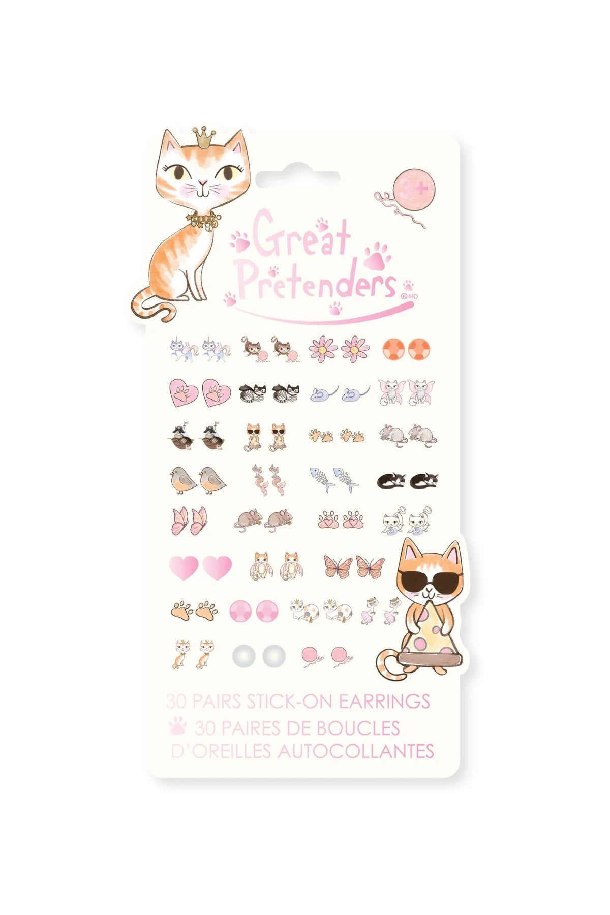 Great Pretenders Paw-Some Sticker Earrings - 30 Pairs 80 MW-23613