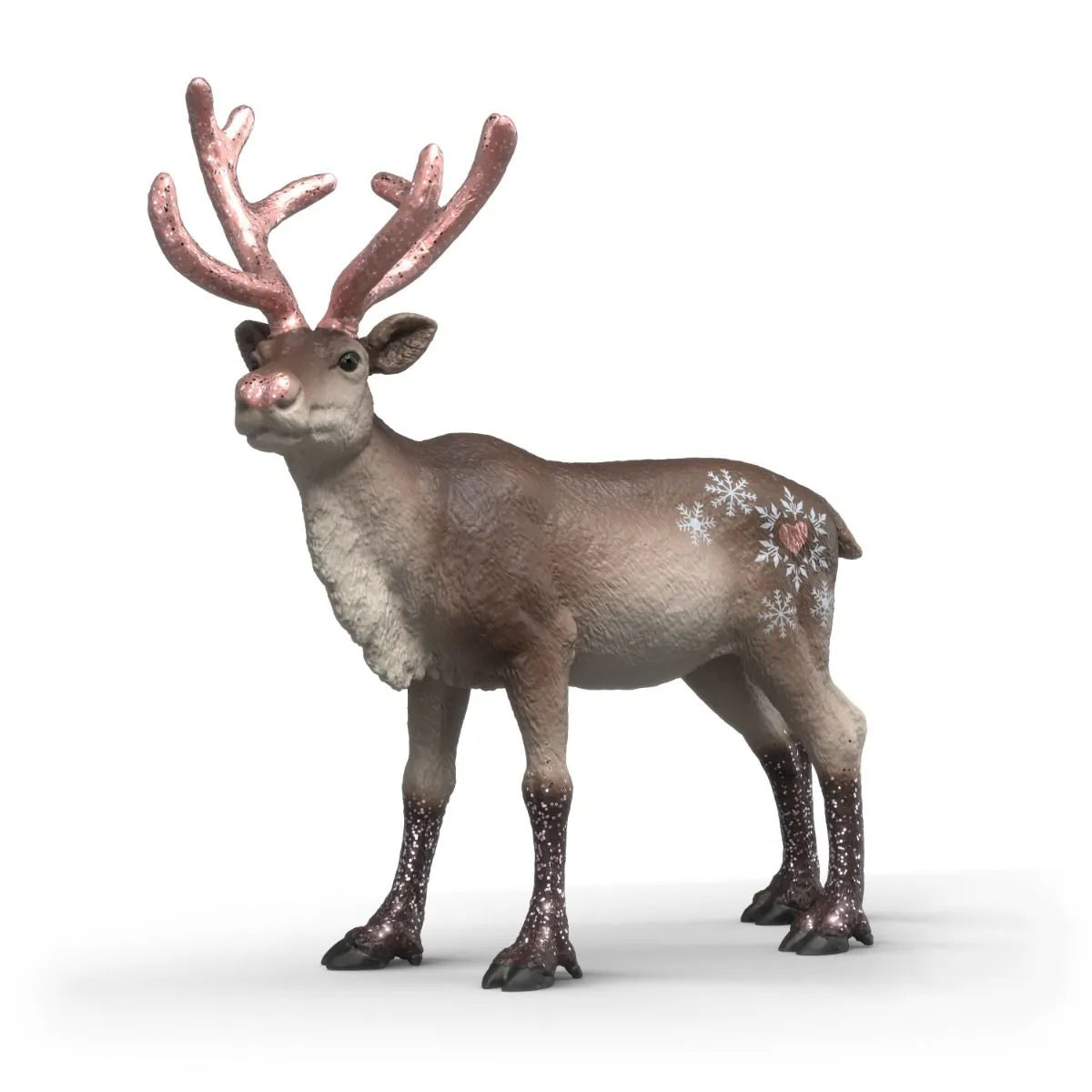 Rose Gold Christmas Reindeer Figurine 80 MW-23628