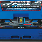 Traxxas Ez Peak Live Dual, 200W Multi-Chemistry Charger With Id, Blue 2973 RC-1028_1