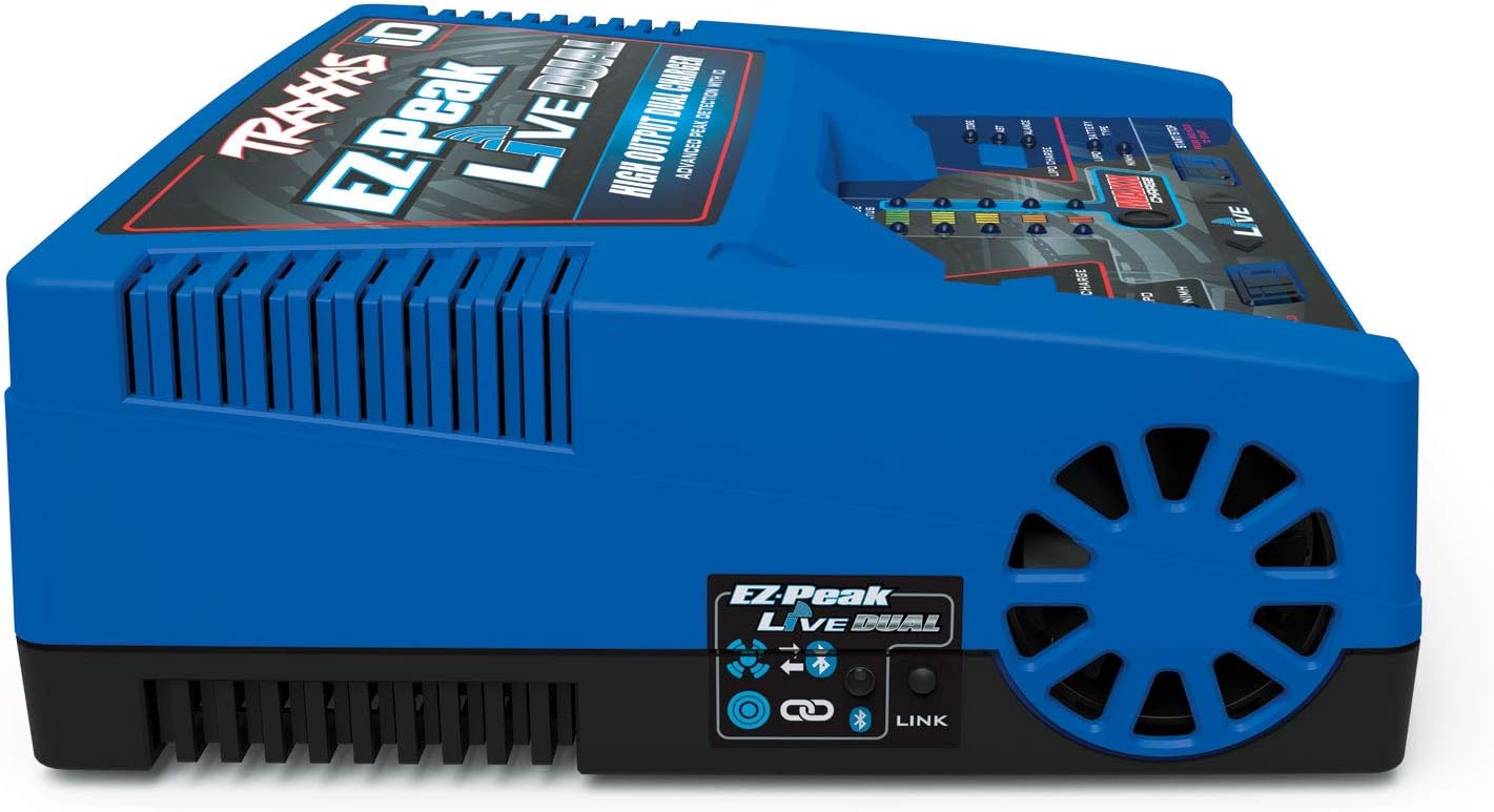 Traxxas Ez Peak Live Dual, 200W Multi-Chemistry Charger With Id, Blue 2973 RC-1028_3
