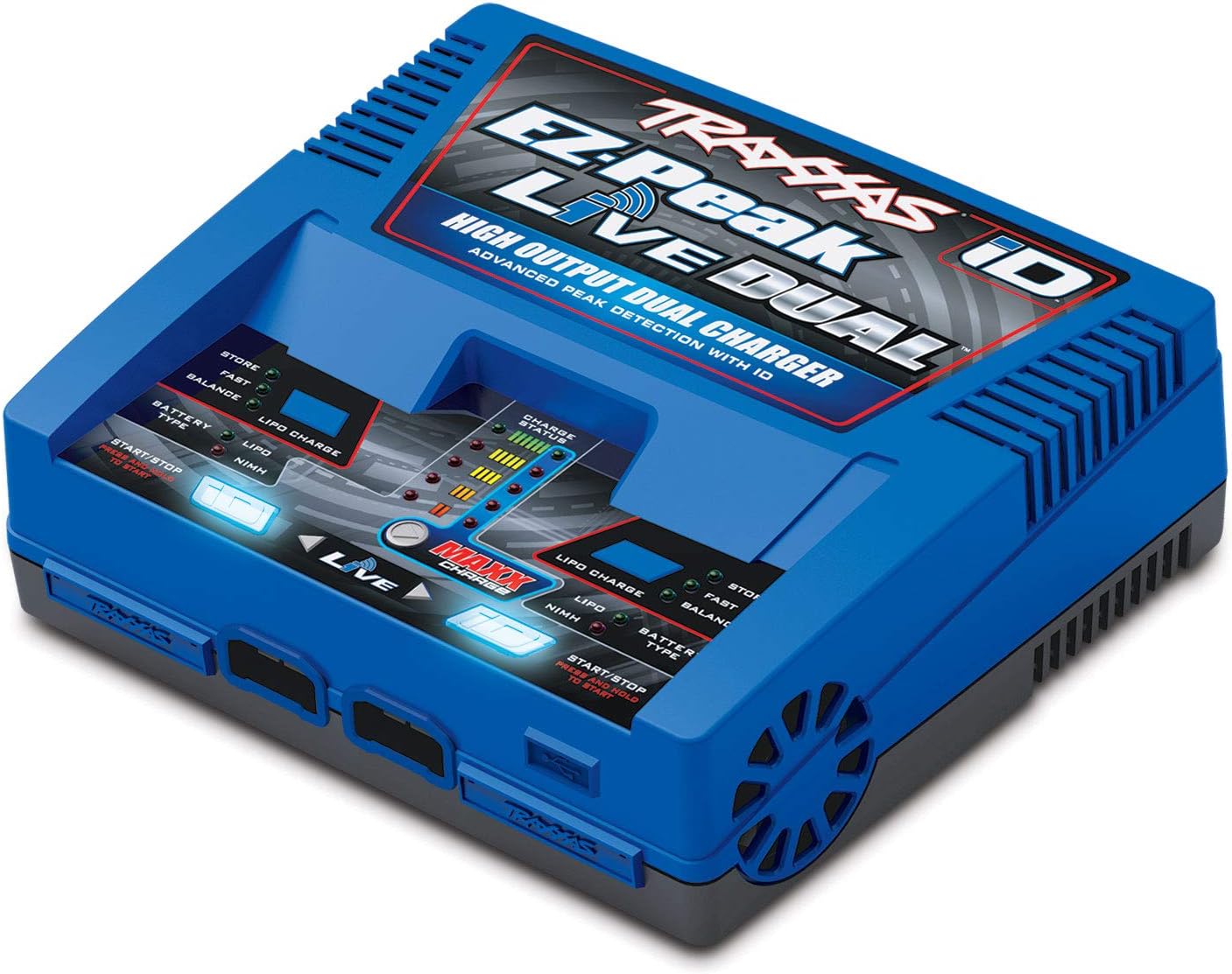 Traxxas Ez Peak Live Dual, 200W Multi-Chemistry Charger With Id, Blue 2973 RC-1028_4