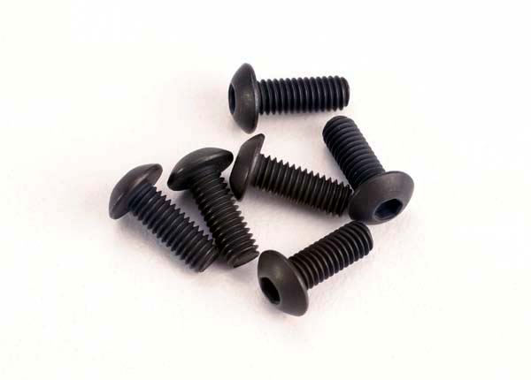 2576 Screws, 3X8Mm Button-Head Machine (Hex Drive) (6) RC-1062