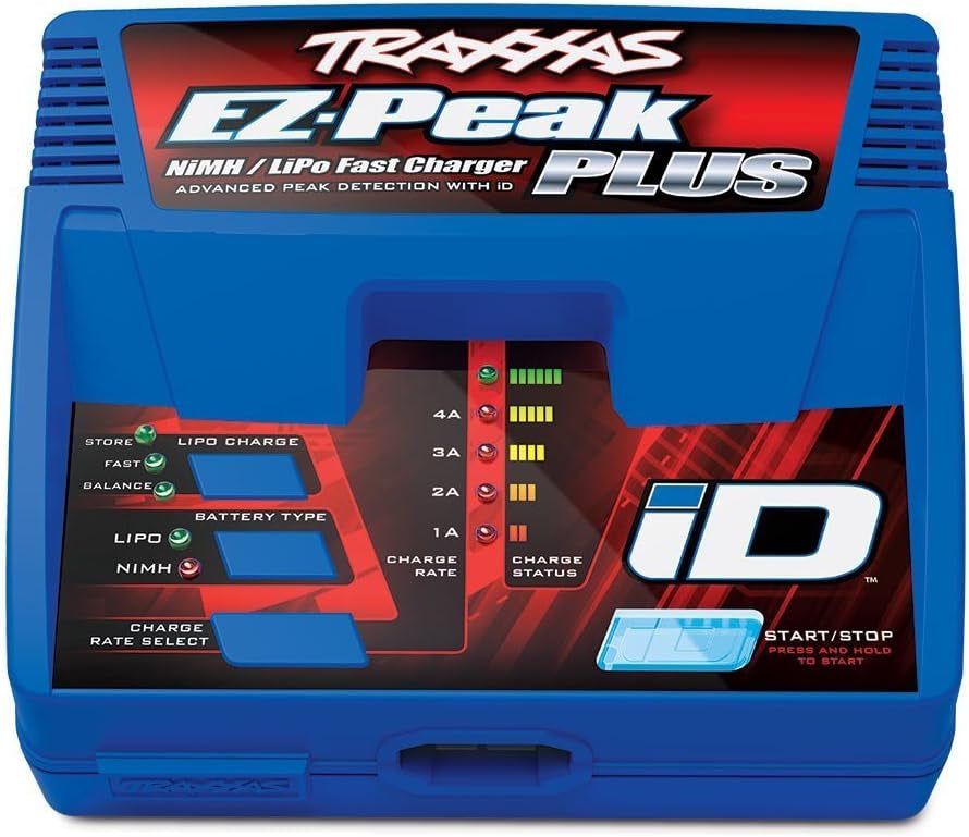 Traxxas 2970 Ez-Peak Plus 4-Amp Nimh/Lipo Fast Charger With Id Auto Battery RC-1079_111ef4cf-7185-471b-b9bb-2bdd932e7386