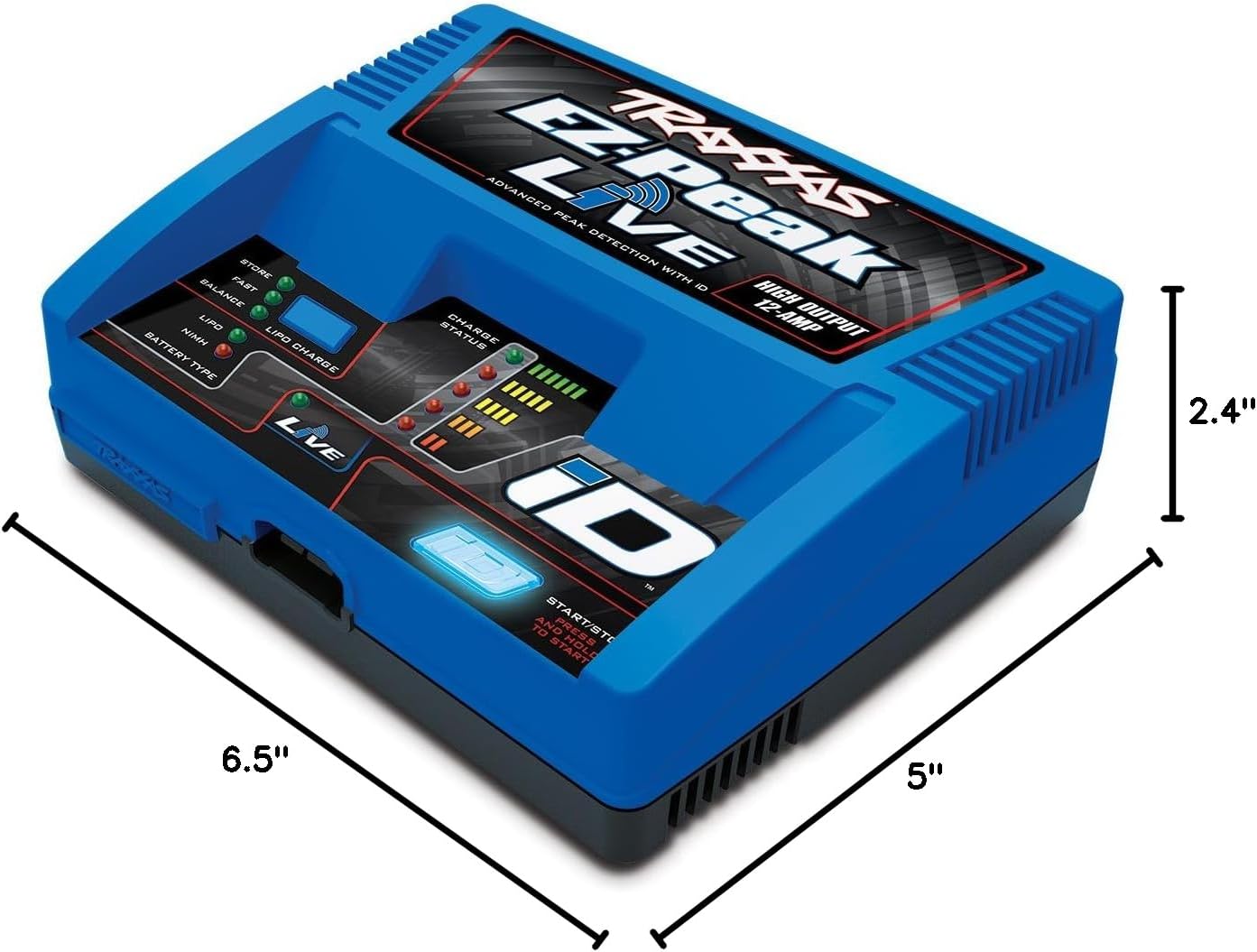 Traxxas 2971 Ez-Peak Live 12-Amp Nimh/Lipo Fast Charger With Id Technology RC-1080_4